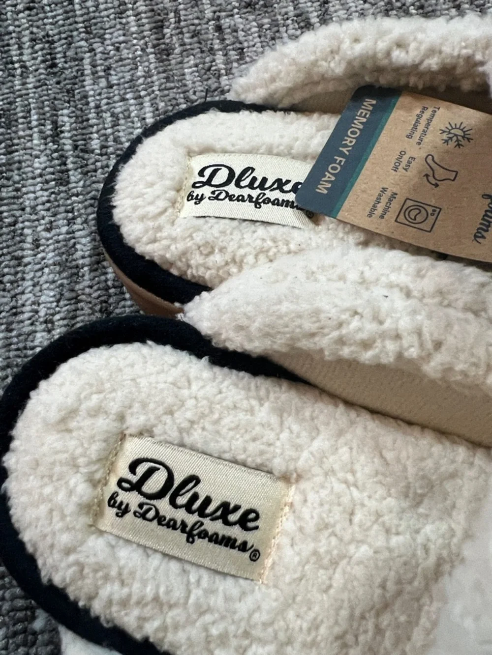 Dluxe by dearfoams Women's Maci Felted Scuff Slippers Size S